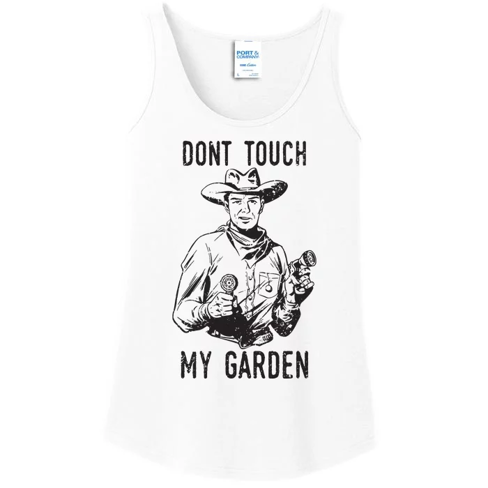 Dont Touch My Garden Funny Gardening Gardener Gift Ladies Essential Tank