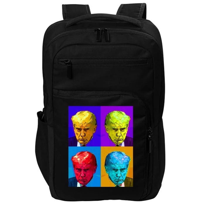 Donald Trump Mug Shot Colorful Pop Art Impact Tech Backpack