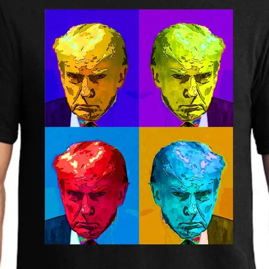 Donald Trump Mug Shot Colorful Pop Art Pajama Set