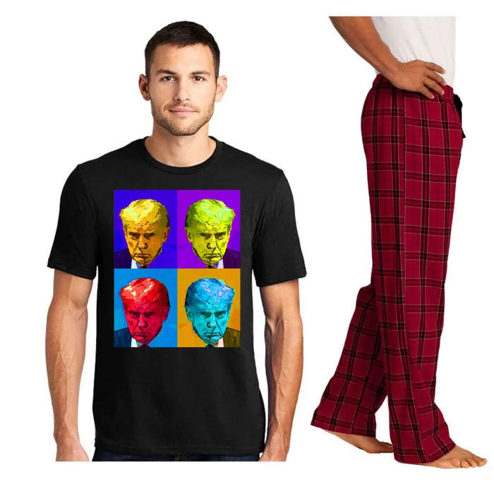 Donald Trump Mug Shot Colorful Pop Art Pajama Set