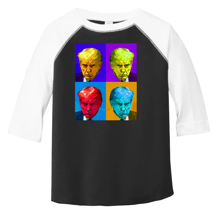 Donald Trump Mug Shot Colorful Pop Art Toddler Fine Jersey T-Shirt