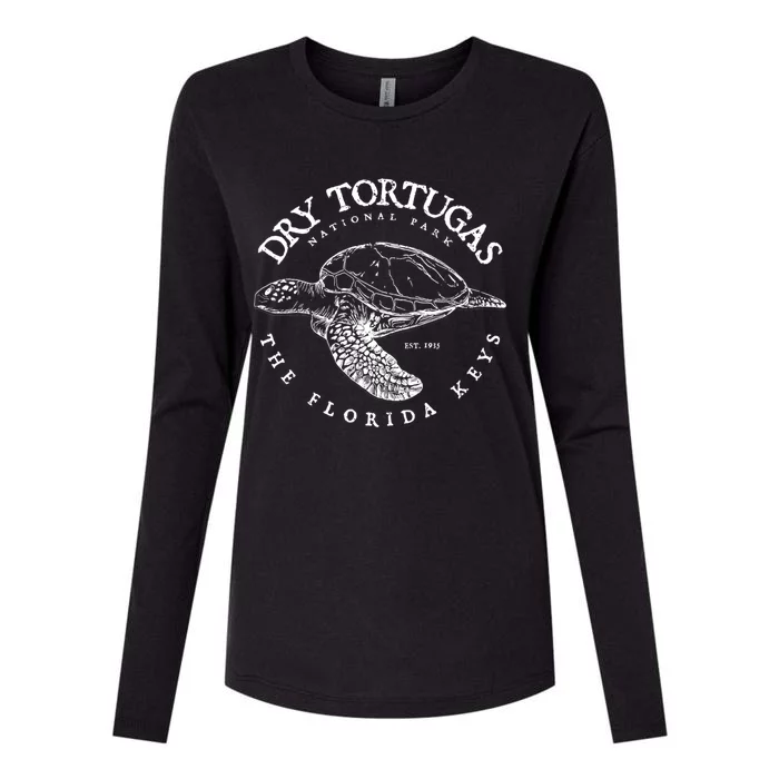 Dry Tortugas National Park Florida Keys Scuba Diving Turtle Gift Womens Cotton Relaxed Long Sleeve T-Shirt