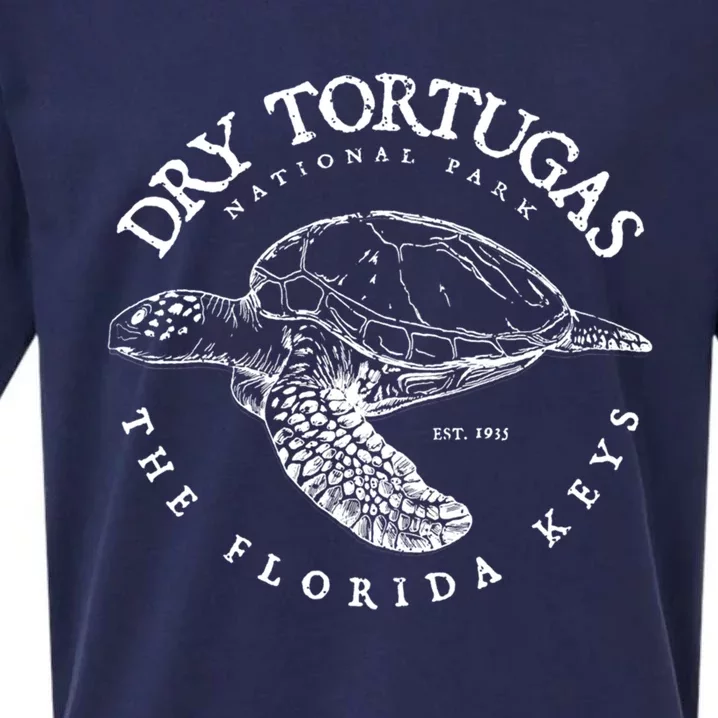 Dry Tortugas National Park Florida Keys Scuba Diving Turtle Gift Sueded Cloud Jersey T-Shirt