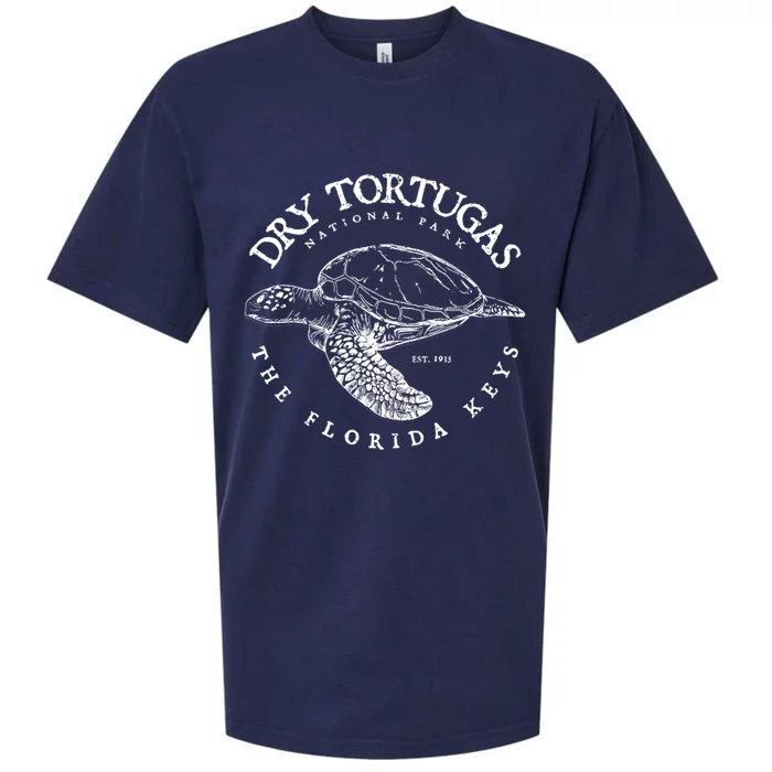 Dry Tortugas National Park Florida Keys Scuba Diving Turtle Gift Sueded Cloud Jersey T-Shirt