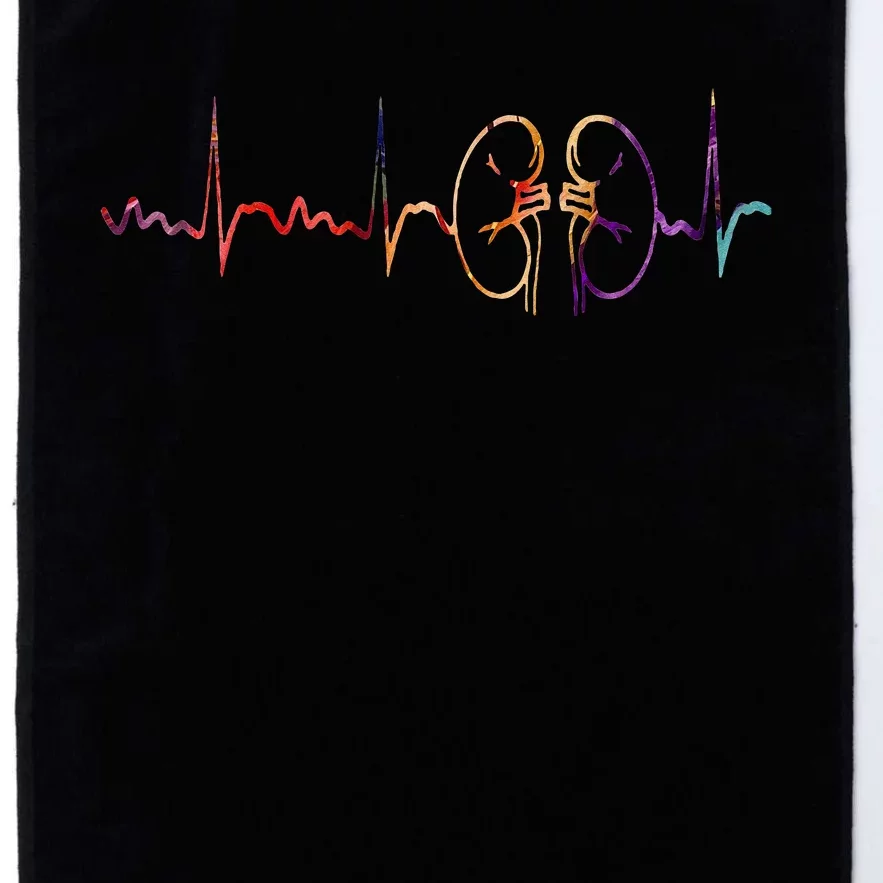 Dialysis Technician Nurse Kidney Heartbeat awareness Platinum Collection Golf Towel