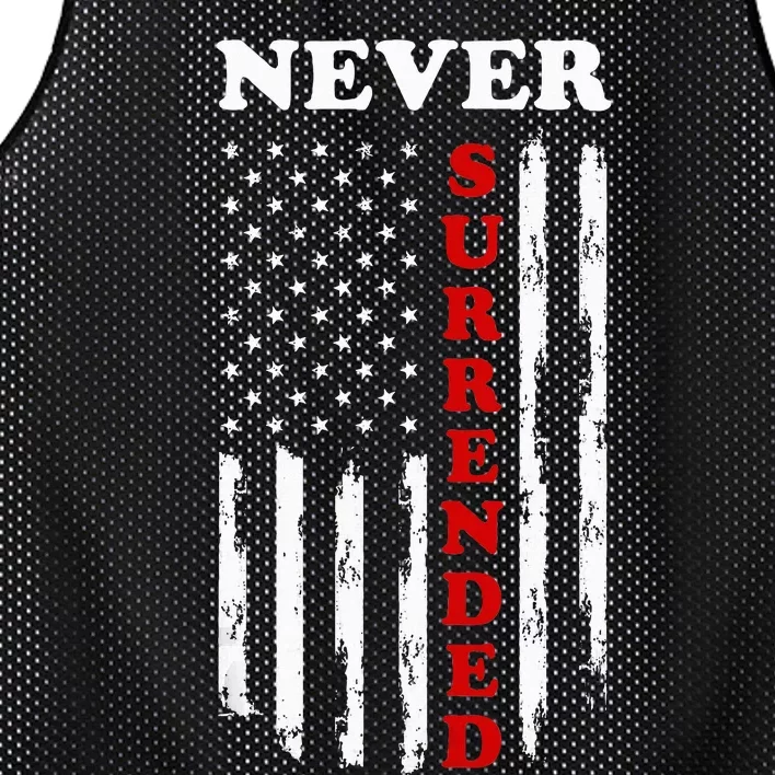 Donald Trump Never Surrender Trump 2024 Mesh Reversible Basketball Jersey Tank