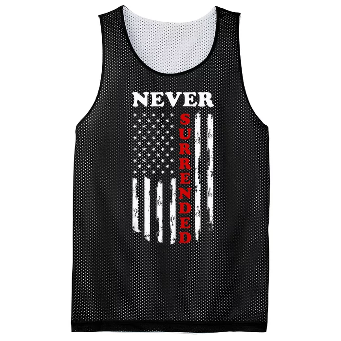 Donald Trump Never Surrender Trump 2024 Mesh Reversible Basketball Jersey Tank