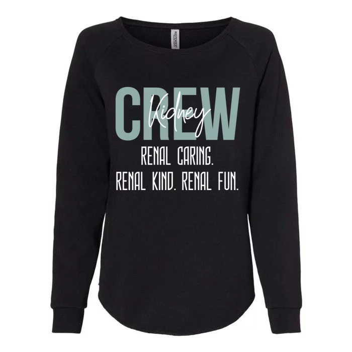 Dialysis Technician Nurse Kidney Crew Renal Caring Kind Fun Womens California Wash Sweatshirt