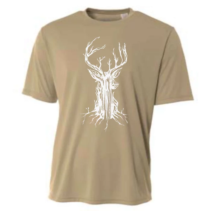 Deer Tree Nature Preservation Earth Day Graphic Cooling Performance Crew T-Shirt