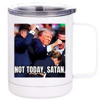 Donald Trump Not Today Satan 12 oz Stainless Steel Tumbler Cup