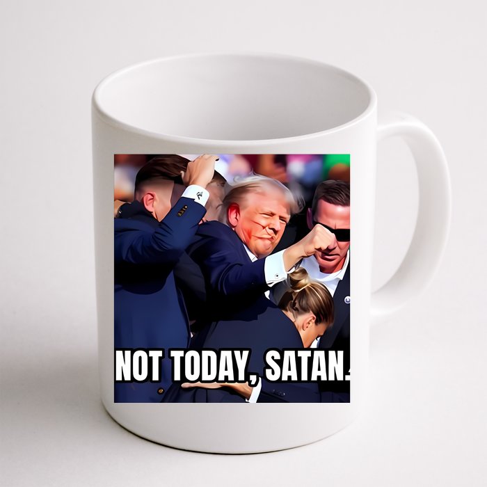 Donald Trump Not Today Satan Front & Back Coffee Mug