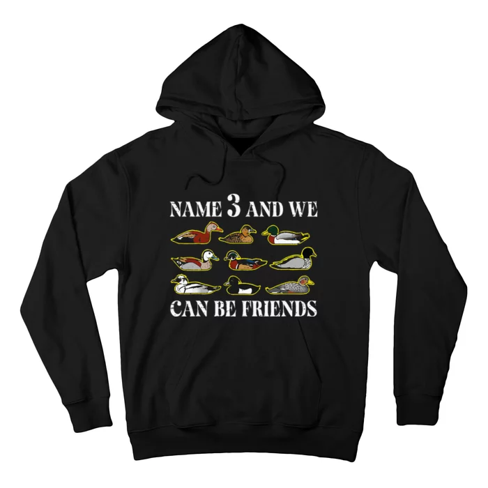 Duck Types Name 3 We Can Be Friends Hoodie