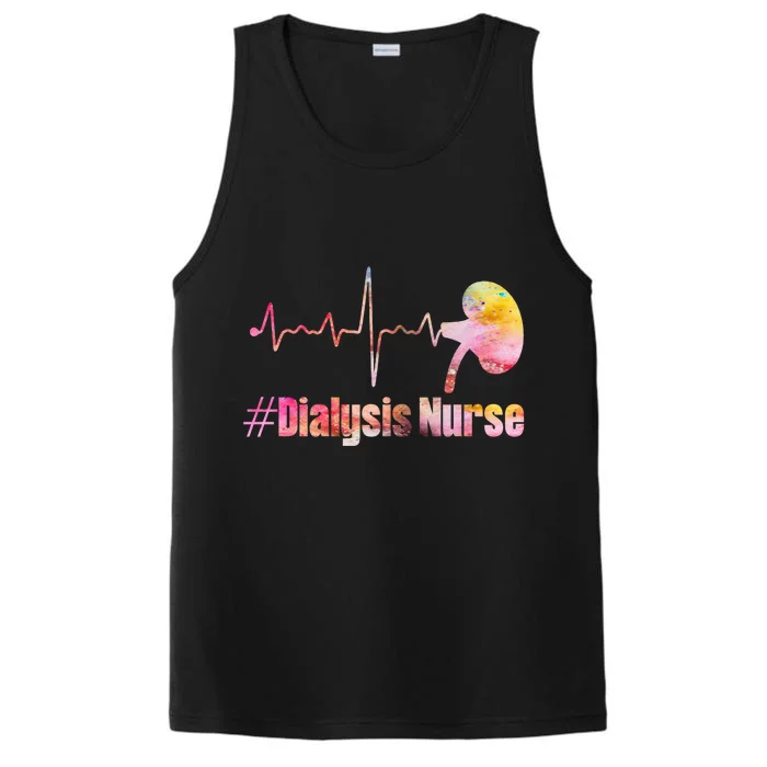 Dialysis Technician Nurse Ney Heartbeat Pulse Meaningful Gift Performance Tank