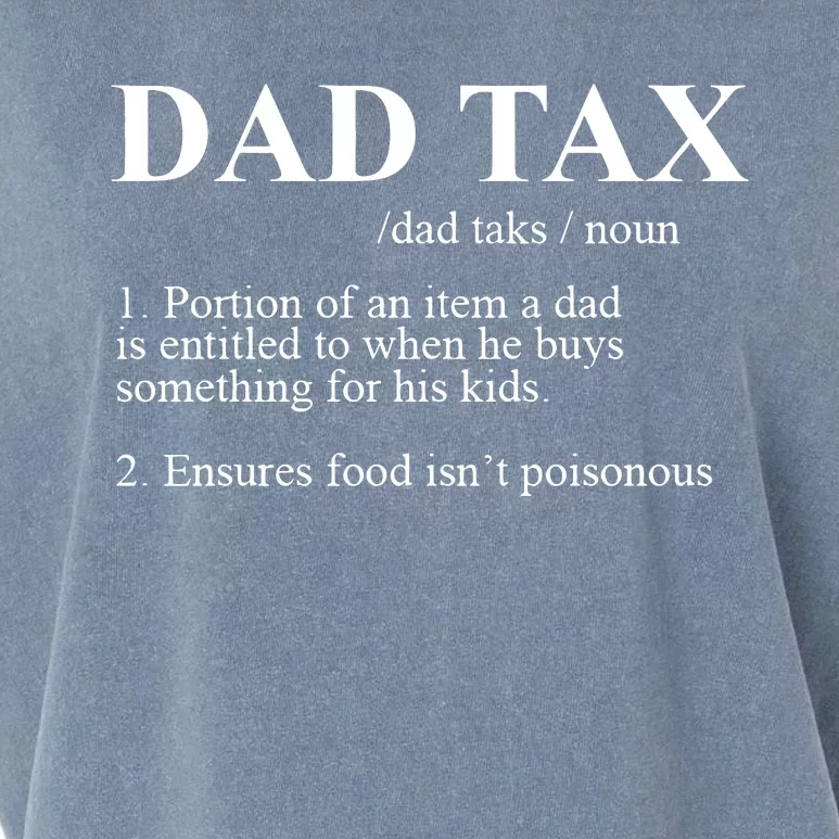 Dad Tax Noun Fathers Day Definition Sarcastic Dad Funny Garment-Dyed Women's Muscle Tee