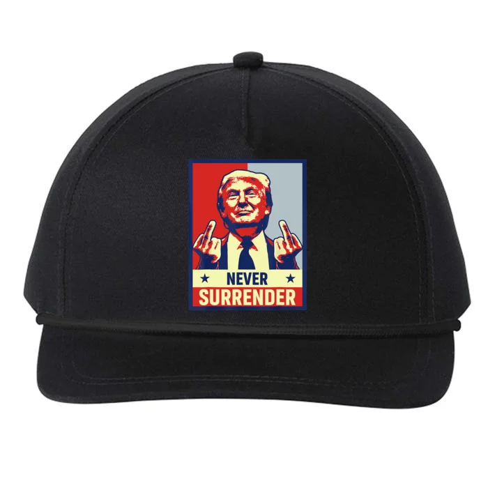 Donald Trump Never Surrender Pro Trump Trump Mug Shot Retro Snapback Five-Panel Rope Hat