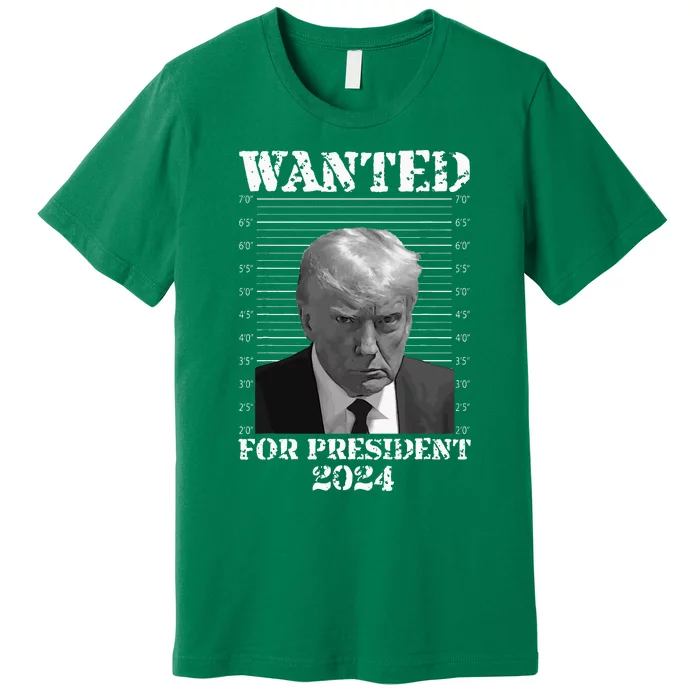 Donald Trump Not Guilty Mug Shot 2024 Wanted For President Premium T-Shirt