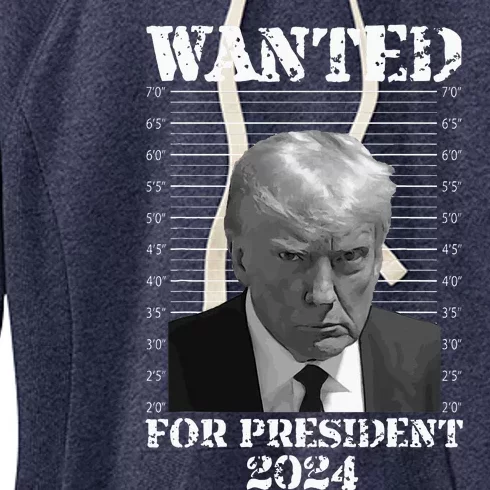 Donald Trump Not Guilty Mug Shot 2024 Wanted For President Women's Fleece Hoodie