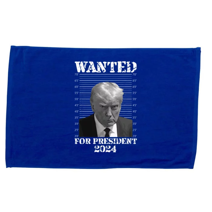 Donald Trump Not Guilty Mug Shot 2024 Wanted For President Microfiber Hand Towel