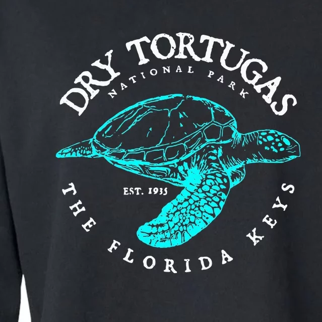 Dry Tortugas National Park Florida Keys Scuba Diving Turtle Cropped Pullover Crew