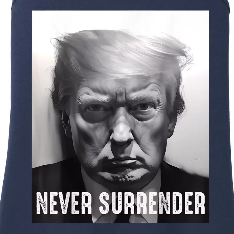 Donald Trump Never Surrender August 24 2024 Ladies Essential Tank