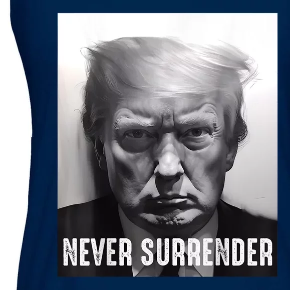 Donald Trump Never Surrender August 24 2024 Ladies Essential Flowy Tank