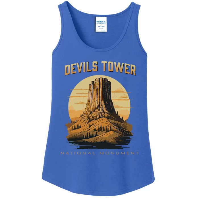 Devils Tower National Monument Wyoming Ladies Essential Tank