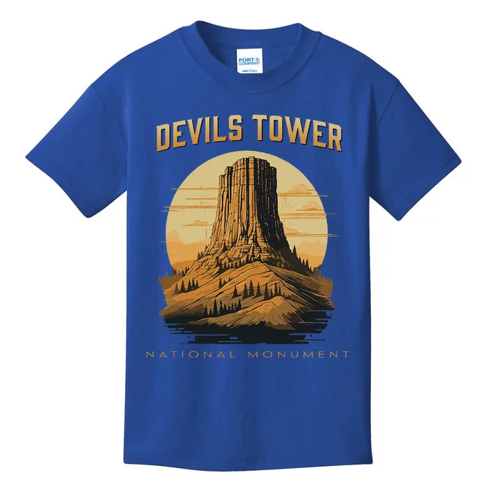 Devils Tower National Monument Wyoming Kids T-Shirt