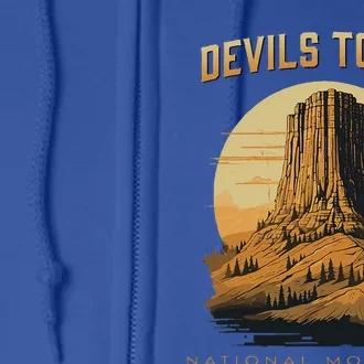 Devils Tower National Monument Wyoming Full Zip Hoodie