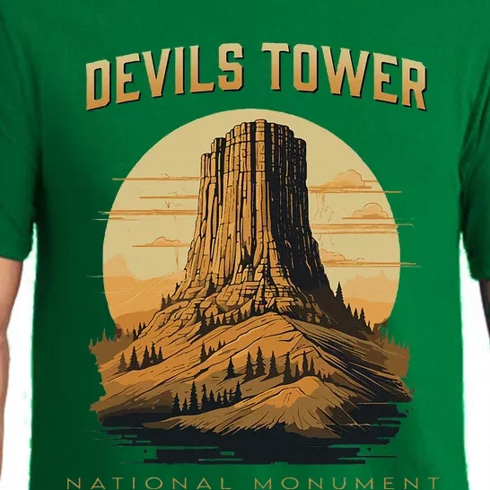 Devils Tower National Monument Wyoming Pajama Set