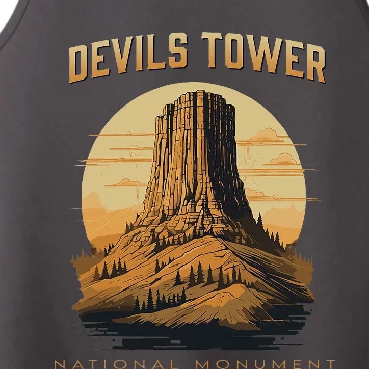 Devils Tower National Monument Wyoming Performance Tank