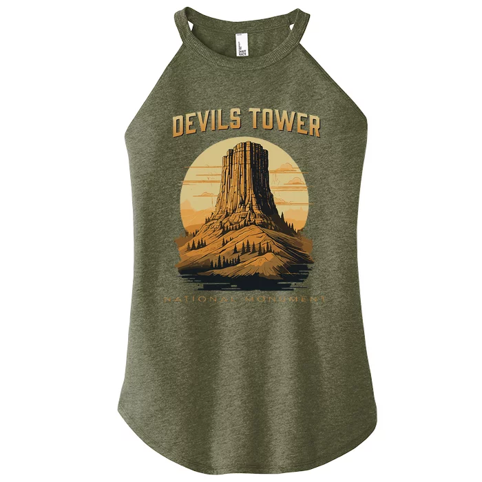 Devils Tower National Monument Wyoming Women’s Perfect Tri Rocker Tank