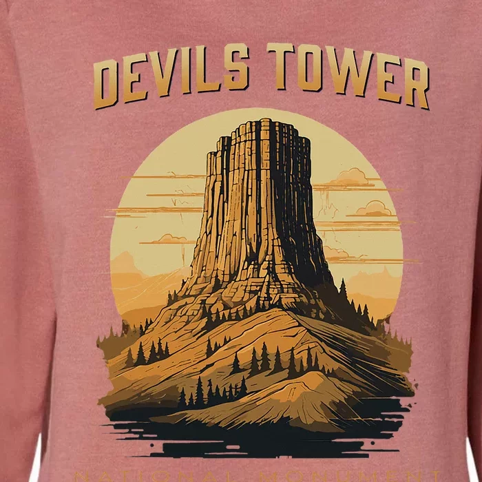 Devils Tower National Monument Wyoming Womens California Wash Sweatshirt