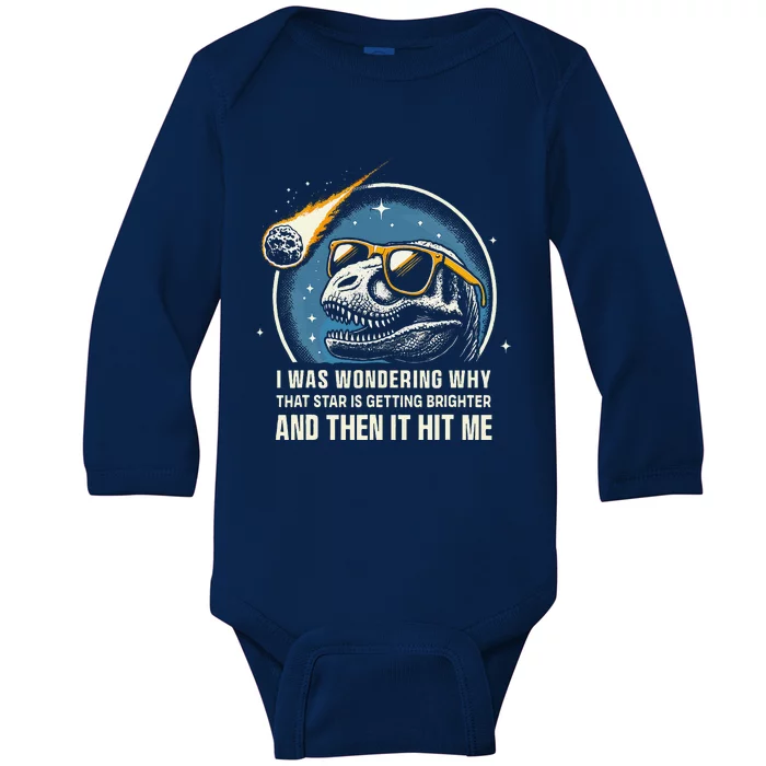 Dinosaur Trex Novelty Funny Dinosaur Baby Long Sleeve Bodysuit