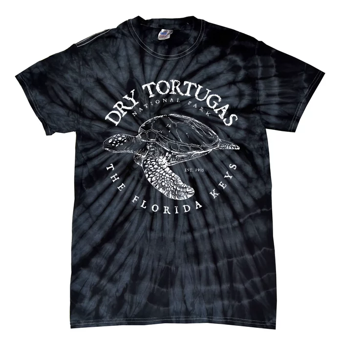 Dry Tortugas National Park Florida Keys Scuba Diving Turtle Tie-Dye T-Shirt