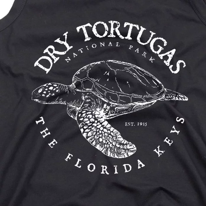 Dry Tortugas National Park Florida Keys Scuba Diving Turtle Tank Top