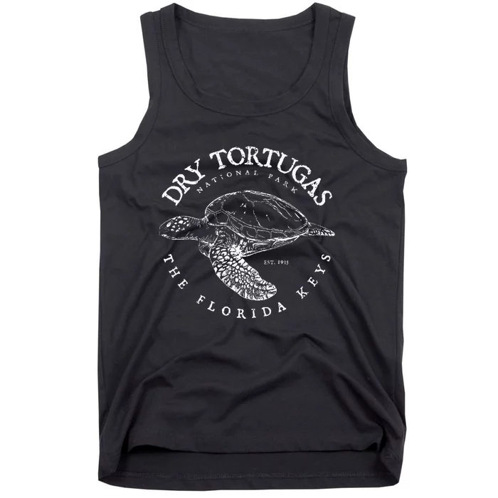 Dry Tortugas National Park Florida Keys Scuba Diving Turtle Tank Top