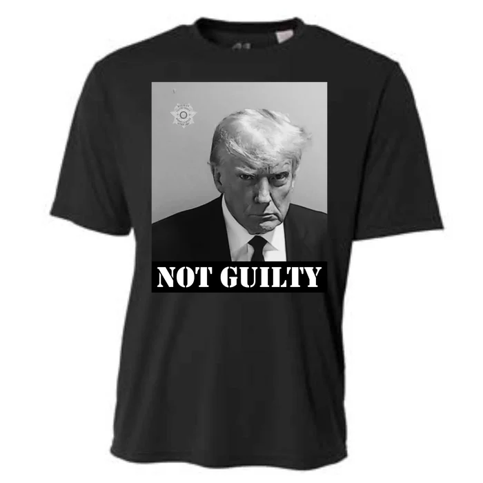 Donald Trump Not Guilty Mugshot Cooling Performance Crew T-Shirt