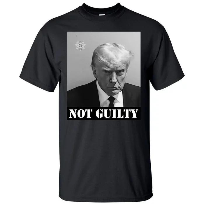 Donald Trump Not Guilty Mugshot Tall T-Shirt