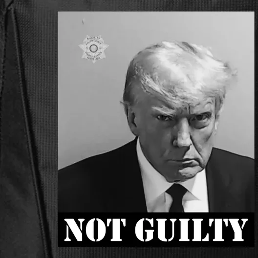 Donald Trump Not Guilty Mugshot City Backpack