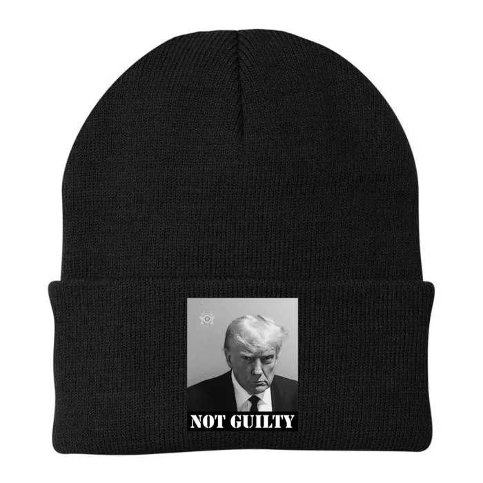 Donald Trump Not Guilty Mugshot Knit Cap Winter Beanie