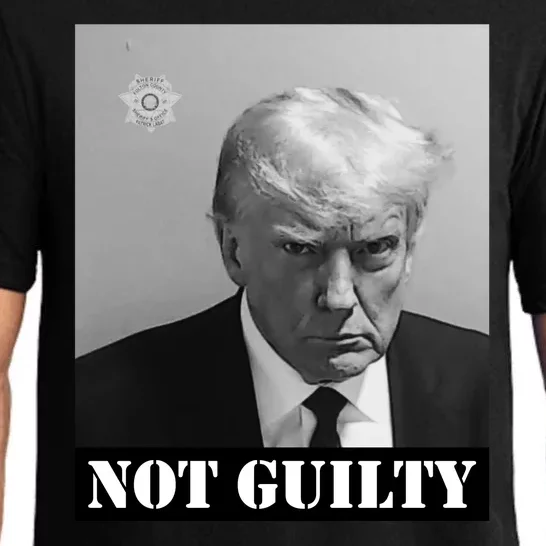 Donald Trump Not Guilty Mugshot Pajama Set