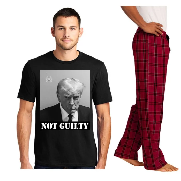 Donald Trump Not Guilty Mugshot Pajama Set