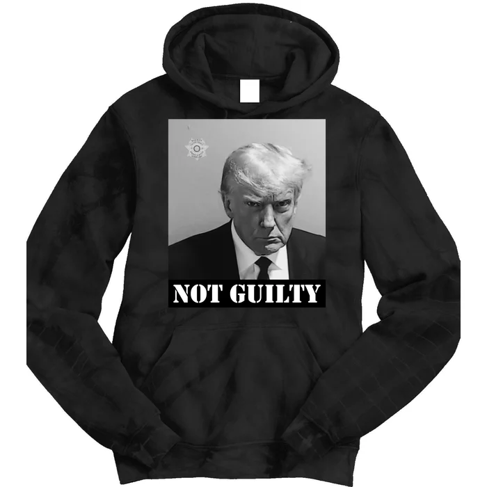 Donald Trump Not Guilty Mugshot Tie Dye Hoodie