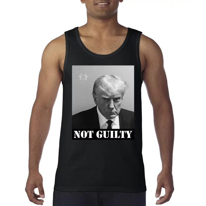 Donald Trump Not Guilty Mugshot Tank Top