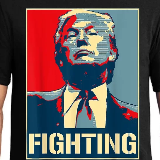 Donald Trump Never Stop Fighting To Save America Pajama Set