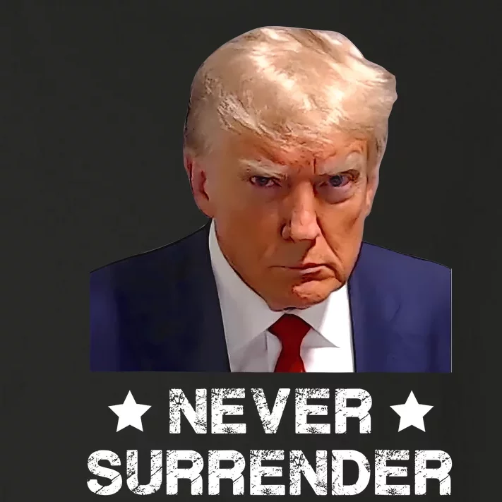 Donald Trump Never Surrender Mug Shot President Vote 2024 Toddler Long Sleeve Shirt