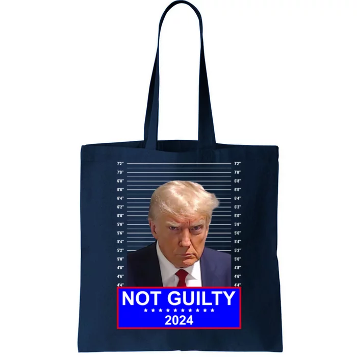 Donald Trump Not Guilty 2024 Mugshot Politcal Tote Bag