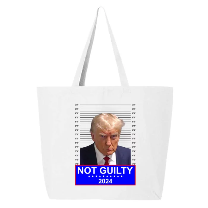 Donald Trump Not Guilty 2024 Mugshot Politcal 25L Jumbo Tote