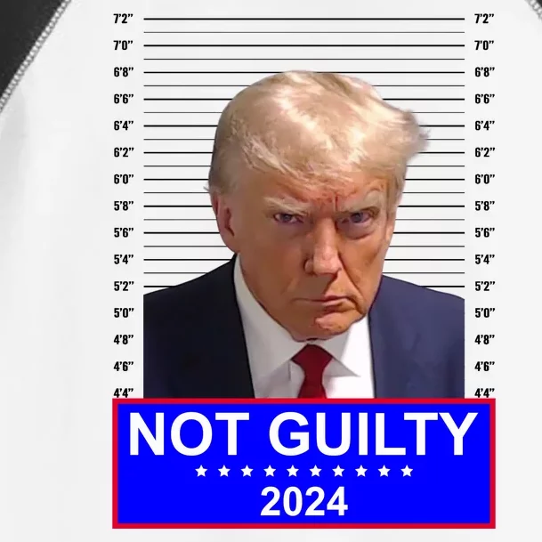 Donald Trump Not Guilty 2024 Mugshot Politcal Toddler Fine Jersey T-Shirt