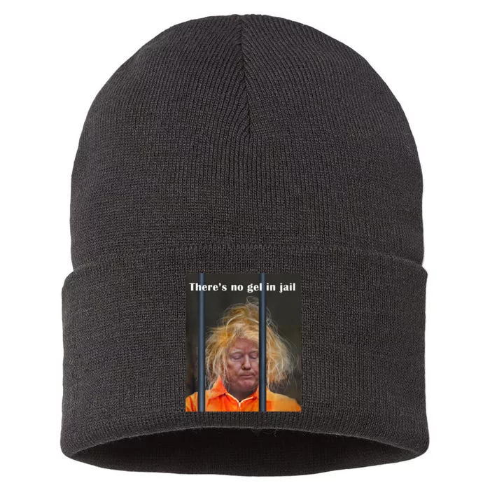 Donald Trump No Gel In Jail Sustainable Knit Beanie